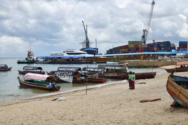 Stone Town port, Zanzibar, Tanzania, Africa — Stock Photo, Image