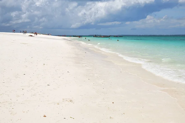 Strand van Kendwa, Zanzibar, Tanzania, Afrika — Stockfoto