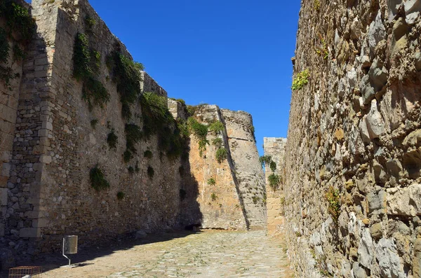 Intérieur Forteresse Vénitienne Methoni Dans Péloponnèse Messénie Grèce — Photo