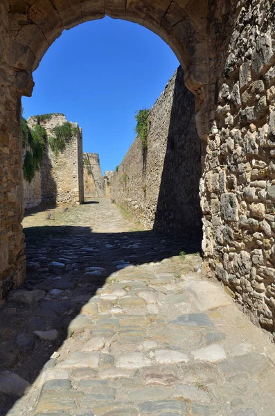 Inde Methoni Venetianske Fæstning Peloponnes Messenia Grækenland - Stock-foto