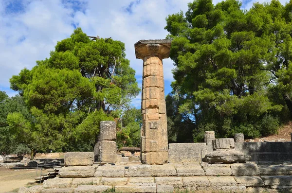 Olympia Yunanistan Ekim 2013 Olympia Gösterilen Antik Kalıntılar Olimpiyat Oyunlarının — Stok fotoğraf