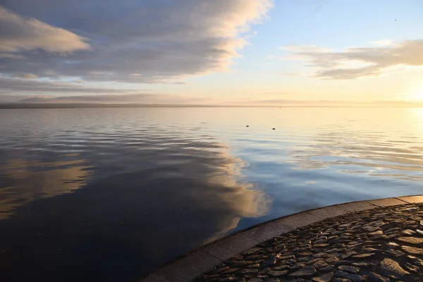 Onega Lake Sunrise Lake Northwestern Part European Russia Territory Republic — Stock Photo, Image