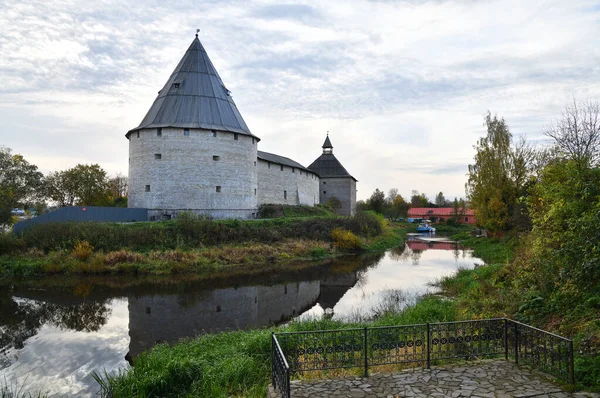 Forntida Historiska Gamla Ladoga Fästning Eller Fästningen Ladoga Även Känd — Stockfoto