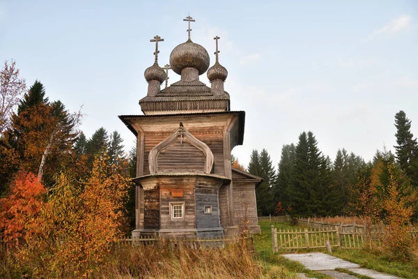 Rusia Karelia Antigua Iglesia Ortodoxa Madera Pedro Pablo Orilla Del — Foto de Stock