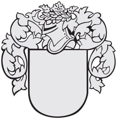 Ortaçağ beyaz arka plan üzerinde izole gravür tarzında idam arması, vektör Illustration. Yok karışımlar, degrade ve kontur.