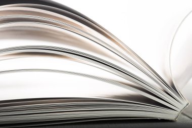 Eğitim ve bilgelik kavramı - Kitap sayfalarının Macro görünümü