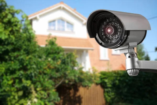 Beveiligingscamera Privé Huis Achtergrond — Stockfoto