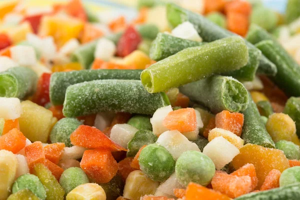 冷凍野菜の背景 マクロ — ストック写真