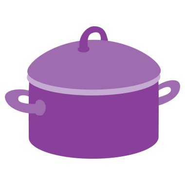 şirin menekşe tava, düz, izole nesne beyaz arkaplan, vektör illüstrasyon,