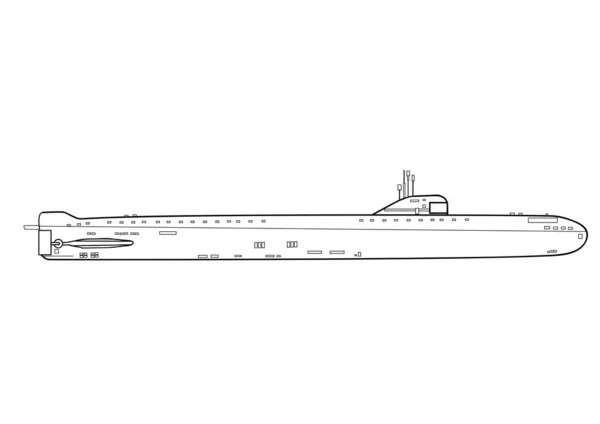 回路内の潜水艦 ベクトル — ストックベクタ