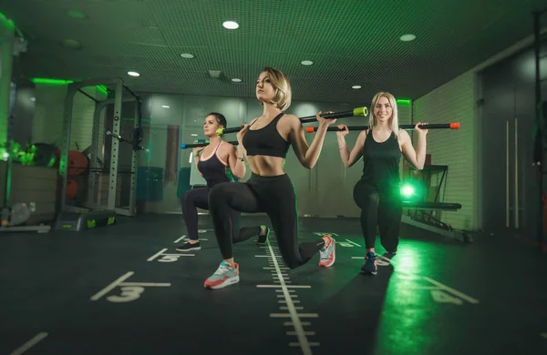 Vrouw Houdt Zich Bezig Met Pilates Fitness Sport — Stockfoto