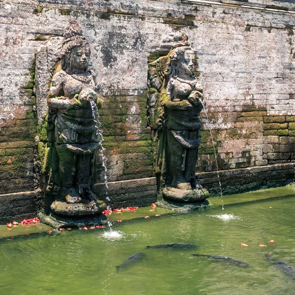 Heilige Bronnen Goa Gajah Tempel Buurt Van Ubud Bali Indonesië — Stockfoto