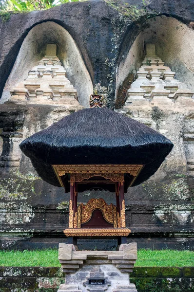 Hindu Alkoven Gunung Kawi Komplex Einem Bestattungskomplex Mit Felsengräbern Der — Stockfoto