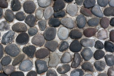 Çakıl taşlı duvar parçası