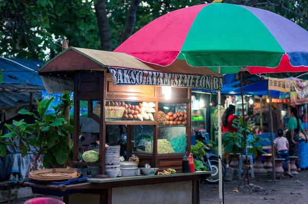 Mobile Kitchen Bakso Soup Street Bali Indonesia Bakso Traditional Balinese — Stock Photo, Image