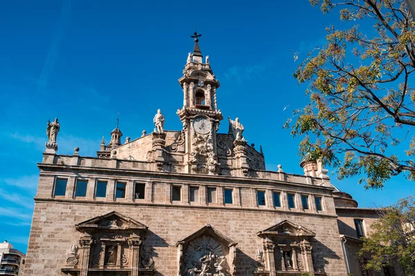 Facade Catholic Church San Juan Del Mercado Located Market Square — Stock Photo, Image