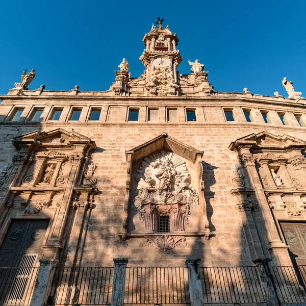 Fasad Katolska Kyrkan San Juan Del Mercado Ligger Torget Gamla — Stockfoto