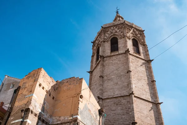 Miguelete Bell Tower Valencia Cathedral Located Historical Center Old Town — Stock Photo, Image