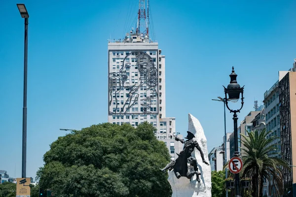 Buenos Aires Argentina Ledna 2018 Obří Portrét Marie Evity Duarte — Stock fotografie