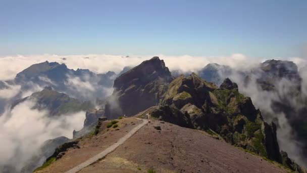 Madeira island mountains timelapse — Stock Video