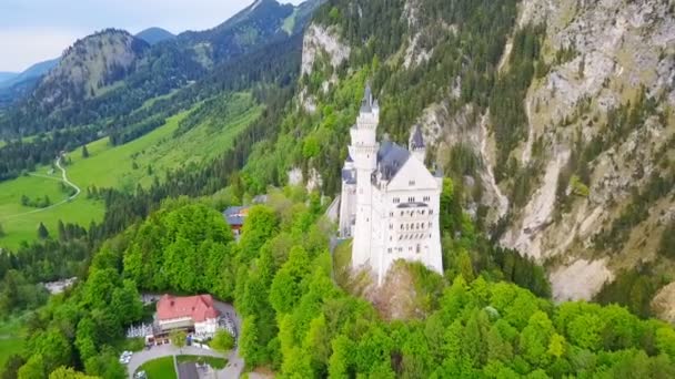 Slot Schloss Neuschwanstein, Duitsland — Stockvideo