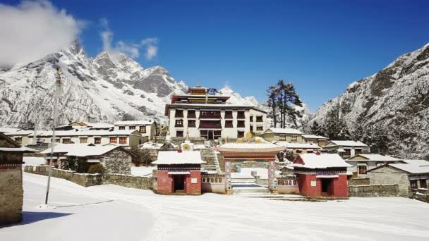 Тенгбоче монастырь в Непале — стоковое видео