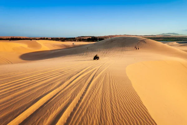 Sand Dunes Sunset Mui Phan Thiet City Vietnam — Stock Photo, Image