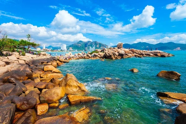 Hon Chong Cape Rotstuin Een Populaire Toeristische Attractie Nha Trang — Stockfoto