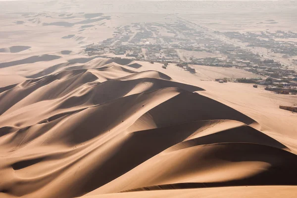 Dunas Arena Desierto Huacachina Región Ica Perú — Foto de Stock