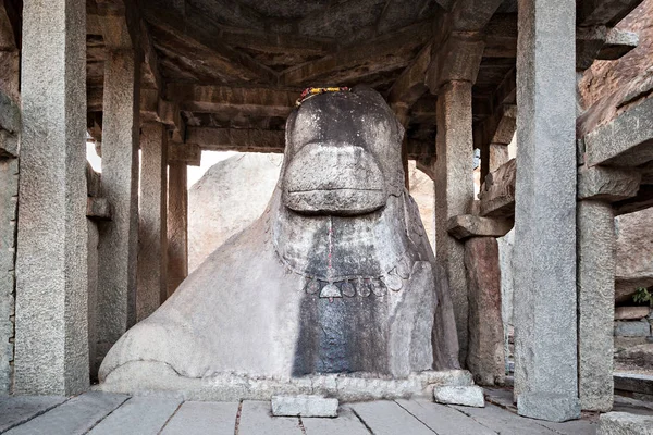 Sehr Große Nandy Statue Nandy Ist Ein Heiliger Stier Hinduismus — Stockfoto