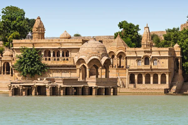 Gadsisar Gadisagar See Jaisalmer Rajasthan Indien — Stockfoto