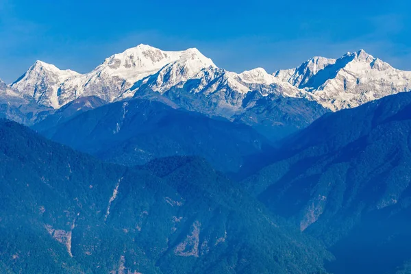 Kangchenjunga Tercera Montaña Más Alta Del Mundo Ubicada Sikkim India — Foto de Stock