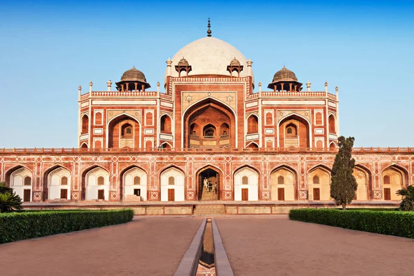 Humayuns Grab Ist Eines Der Beliebtesten Reiseziele Delhi Indien — Stockfoto