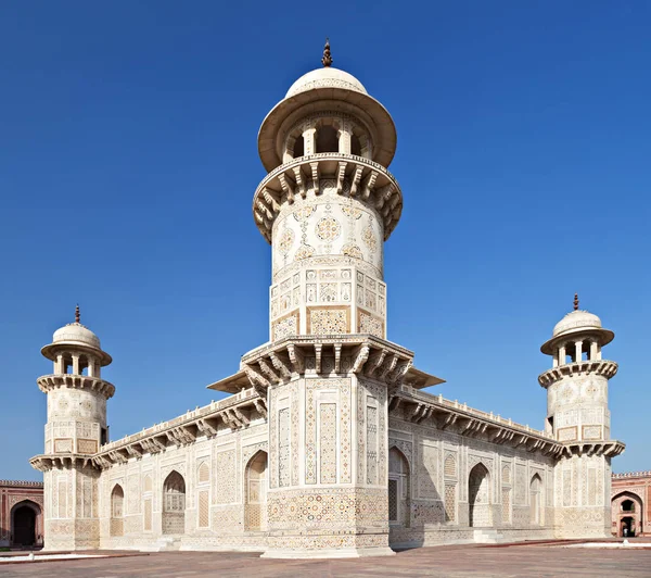 Itimad Daulah Tomb Mizra Ghiyas Beg Sunset Agra Uttar Pradesh — Stock Photo, Image