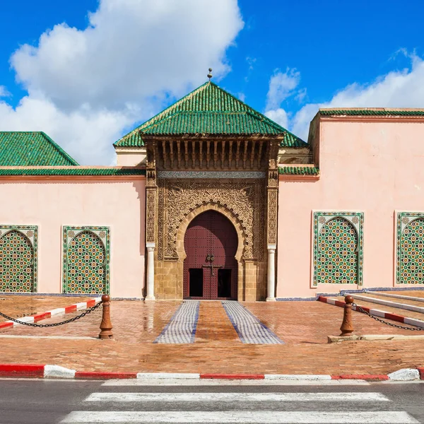 Mausoleo Moulay Ismail Meknes Marocco Mausoleo Moulay Ismail Una Tomba — Foto Stock