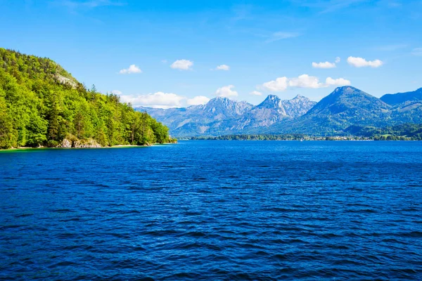 Jezioro Wolfgangsee Austrii Wolfgangsee Jest Jednym Najbardziej Znanych Jezior Regionie — Zdjęcie stockowe