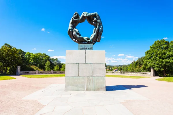 Vigeland Skulpturenpark Oder Vigelandpark Oslo Norwegen Vigeland Befindet Sich Frognerpark — Stockfoto