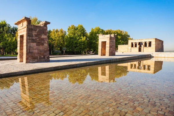 Temple Debod Est Ancien Temple Égyptien Qui Été Reconstruit Madrid — Photo