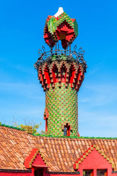 Capricho Ist Ein Von Antoni Gaudi Entworfenes Gebäude Comillas Der — Stockfoto