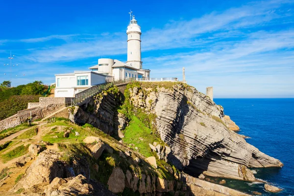 Faro Cabo Mayor Faro Nella Città Santander Cantabria Regione Spagna — Foto Stock