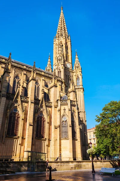 Cathédrale Bon Pasteur Située Dans Ville San Sebastian Donostia Pays — Photo