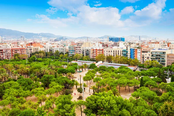 Barcelona Aerial Panoramic View Barcelona Capital Largest City Catalonia Spain — Stock Photo, Image