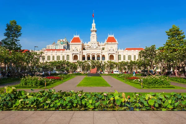 Chi Minh Radnice Nebo Saigon Radnice Nebo Výbor Ústředí Budova — Stock fotografie