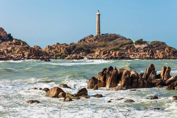 Maják Krása Skal Blízkosti Mui Nebo Phan Thiet City Vietnamu — Stock fotografie