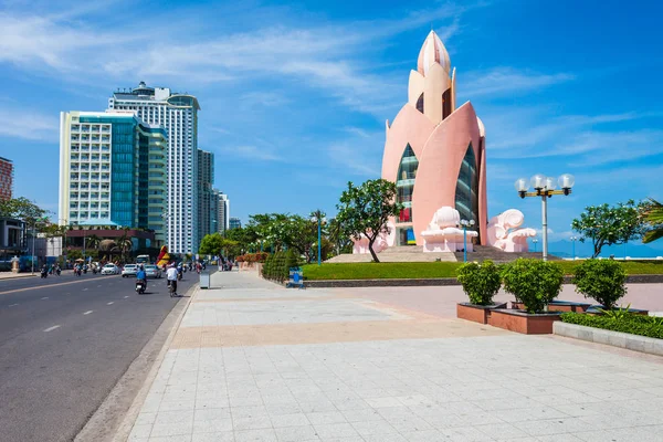 Nha Trang Centro Cidade Vista Horizonte Urbano Sul Vietnã — Fotografia de Stock