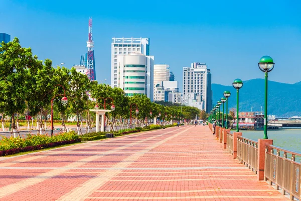 Riverfront Promenade Danang City Vietnam — Stock Photo, Image