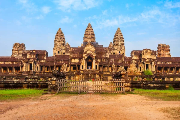 Angkor Wat Templom Siem Arapban Kambodzsában Angkor Wat Világ Legnagyobb — Stock Fotó