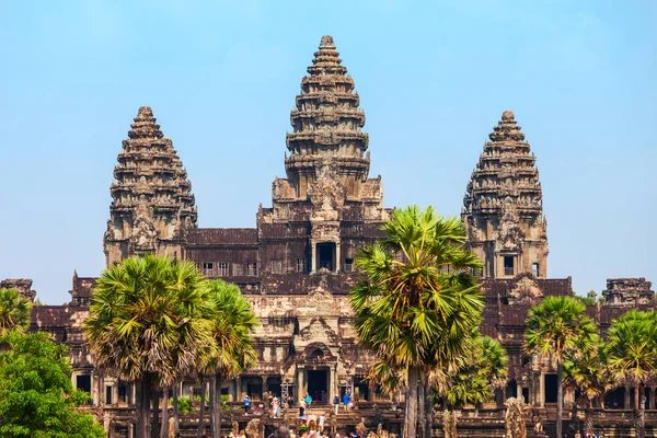 Angkor Wat Templom Siem Arapban Kambodzsában Angkor Wat Világ Legnagyobb — Stock Fotó