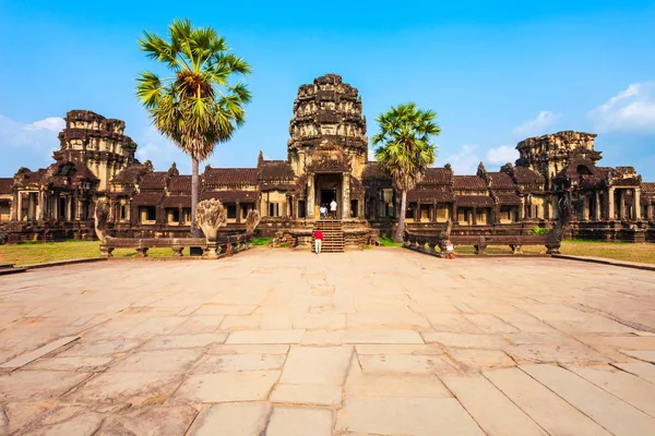 Angkor Wat Templom Siem Arapban Kambodzsában Angkor Wat Világ Legnagyobb — Stock Fotó