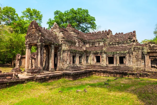 Preah Khan Egy Templom Kambodzsai Angkor Preah Khan Északkeletre Található — Stock Fotó
